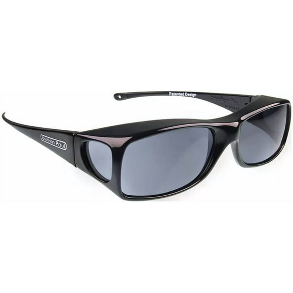 New JONATHAN PAUL Polarized Sunglasses Fit-overs Aria Midnight Black AA001 Large