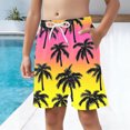 thumbnail image 6 of NAISIBABY Boys Swim Trunks, with Pockets Quick Dry Drawstring Kids Trendy Beach Board Shorts Multicolor 8T, 6 of 9