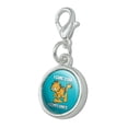 thumbnail image 2 of Garfield I Came. I Saw. I Complained. Antiqued Bracelet Pendant Zipper Pull Charm with Lobster Clasp, 2 of 5