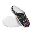 thumbnail image 3 of Disketp Basketball Women's Men's Slippers Plush Slip-On House Slipper for Winter Indoor Soft Cushion Non-slip Fluffy Slides Slippers-35/36, 3 of 7