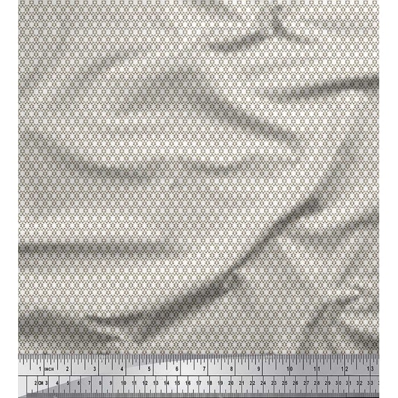 Soimoi Cotton Voile Fabric Bar Graph Shirting Fabric Prints by Yard 42 Inch Wide