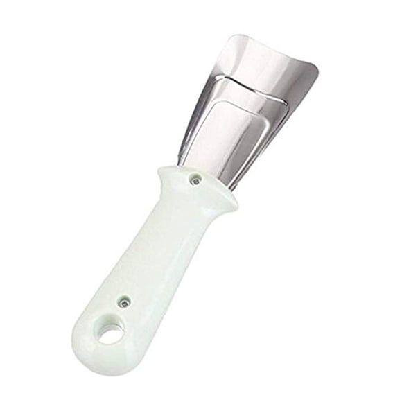 Injueey Raspador de hielo para refrigerador, pala de congelador Universal de acero inoxidable, dispositivos descongeladores, removedor de Suministros de limpieza para el hogar verde