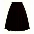 thumbnail image 6 of Delliss Women's Trendy Retro High Waist Skirts Hepburn Style Flared Tie Swing Skirt, 6 of 6