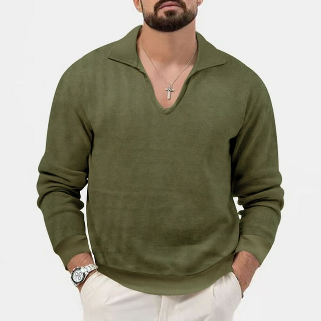 TIMIFIS Chandail à Col Ras du Cou en Tricot Torsadé pour Homme, Tricot Léger, Chandails Molletonnés, Chandail Tricoté pour Tenue Décontractée Ou Habillée Automne/hiver