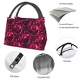 thumbnail image 4 of Easygdp Burgundy Tie Dye Bolsa de Almuerzo Insulada Reutilizable, Bolsa de Mano y Bandolera para Oficina, Trabajo, Viajes, 4 of 6