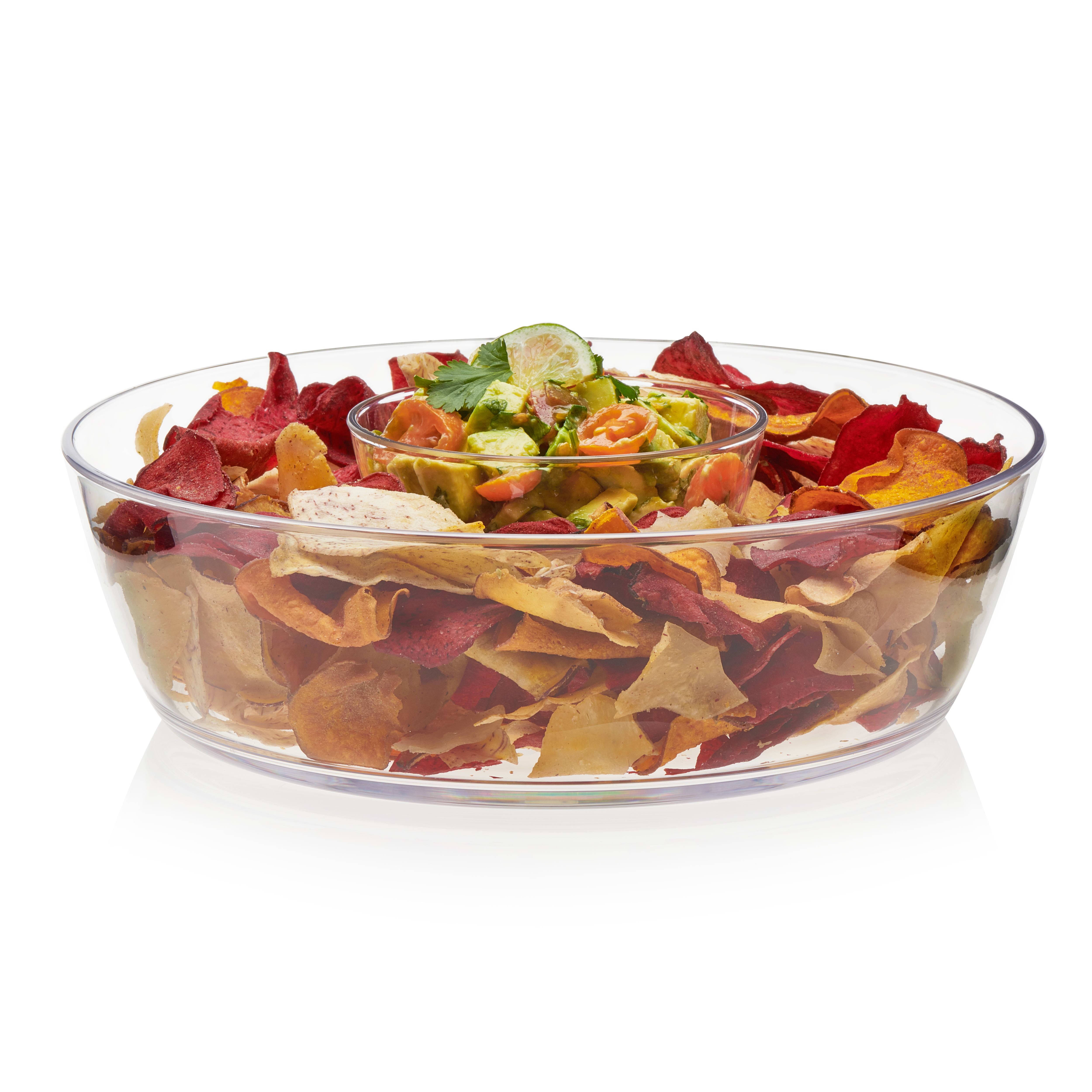 Libbey Indoors Out 2Piece BreakResistant Chip and Dip Bowl Set