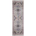 thumbnail image 2 of Nourison Brilliance Machine Washable Bohemian Ivory Blue 2' x 6' Area Rug, (2x6), 2 of 9