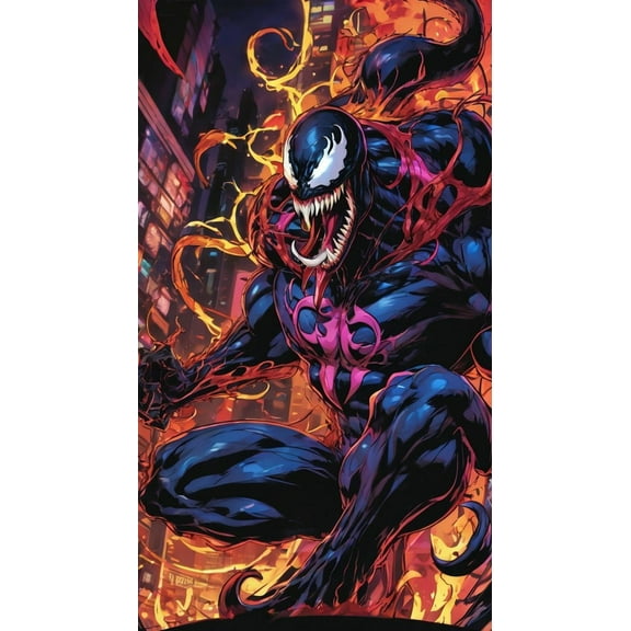 Diamond Painting Kits for Adults, Diamond Painting Stitch Gem Art Craft DIY Home Wall Decor 12x16inch (Venom Diamond Painting)