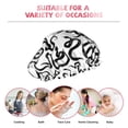 thumbnail image 6 of KLL Hand Drawn Snake Pattern Shower Cap & Bath Cap for Women,Reversible Oversized Waterproof Shower Caps for all Hair Lengths,Elastic Reusable Bathing Hair Cap, 6 of 6