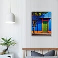 thumbnail image 4 of PIKWEEK Frida Kahlo Museum Canvas Art Wall Mexico Blue House Picture Artwork Print Modern Decor Canvas Wall Art Decor for Living Room Office Bedroom Poster Painting Framed Ready to Hang, 4 of 5