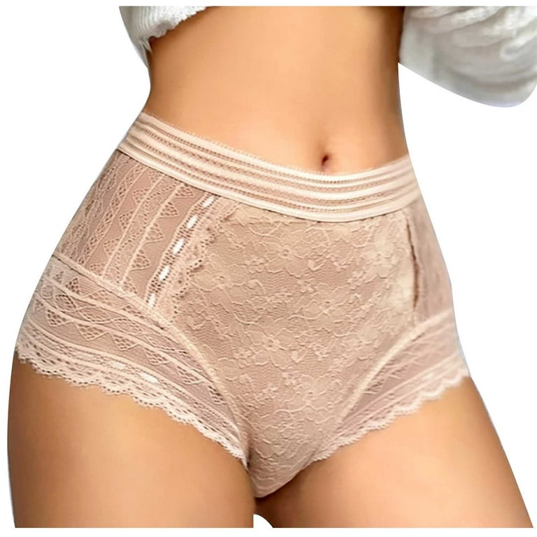 EchfiProm 2023 Y2K Vibe Sexy Lace Women Solid Comfort Underwear Skin  Friendly Briefs Panty Intimates Love Gift 