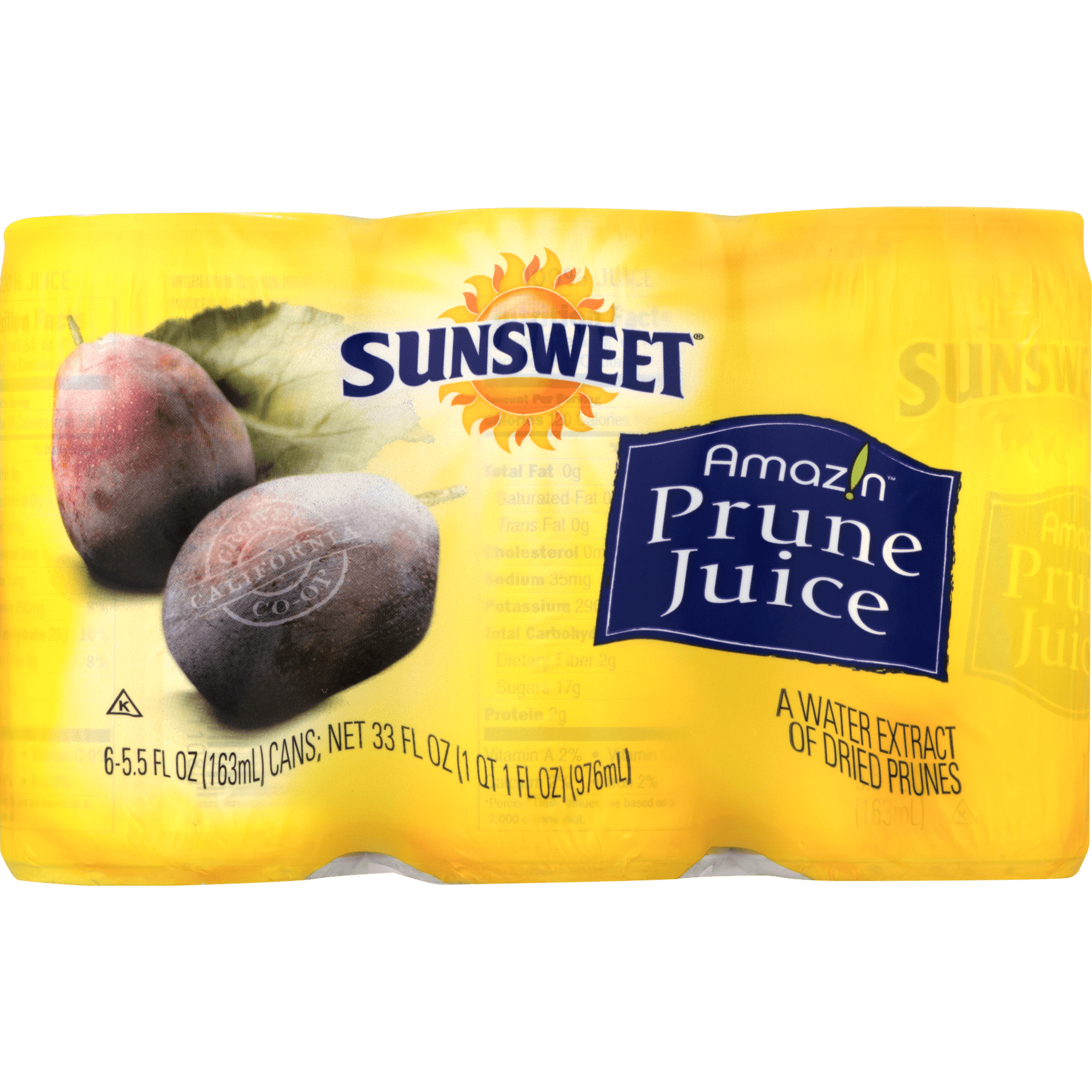 Sunsweet Amazin Prune Juice, 5.5 Fl Oz, 6 Count