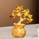 thumbnail image 1 of Árbol de Dinero Feng Shui, Adornos de Estilo Bonsái, árbol de La de Cristal Amarillo de Decoración, árbol de para La Y Pequeño Macarena Estatua del árbol de la suerte, 1 of 7