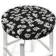 thumbnail image 3 of Gukieu Daisies Flowers Print Round Chair Cover, Dust-proof and Non-slip Bar Chair Protective Cover, Suitable for Bars, Restaurants, Offices-13 inch, 3 of 7