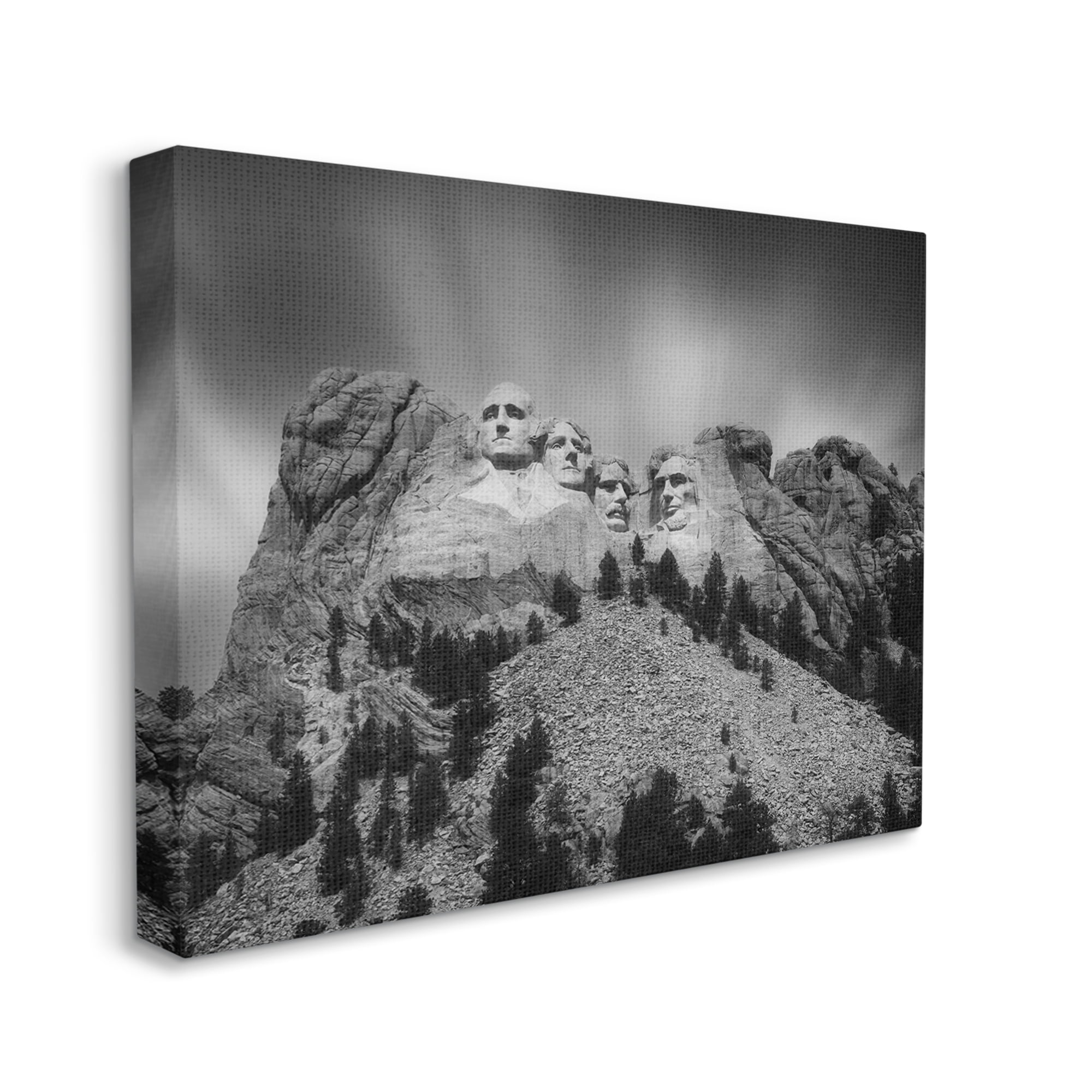 Stupell Industries Black Hills Mt. Rushmore President Faces Carved Historical Sculptures ,48 x 36, Design by Daniel Sproul