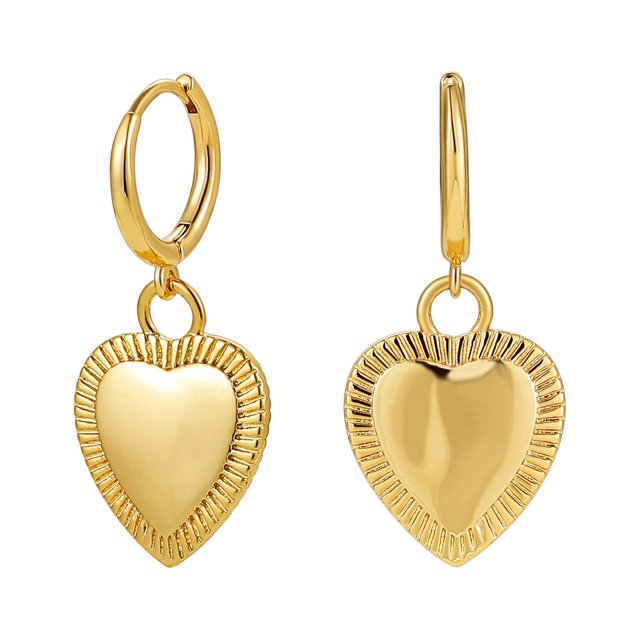 Pendientes de amor de temperamento retro avanzado para mujer, aretes simples de temperamento popular ins, pendientes de alta gama de acero de titanio de nicho