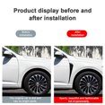 thumbnail image 6 of 2 Pcs Universal Car Side Fender Vent Decals, Glossy Black 3D Blade Style Air Flow Vent Stickers, Sporty Side Body Trim Decor for Most Vehicles, 6 of 11