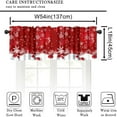 thumbnail image 2 of Christmas Snowflake Kithen Curtains Valances for Windows, Merry Xmas Holiday Window Treatment Valances for Kitchen Living Room Cafe Decor 54''x18'', 1 Panel, 2 of 6