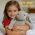 thumbnail image 3 of Kiewfjdk Easter Bunny Plush Toys Purple, 15.7" Soft Plush Bunny Stuffed Animal with Floppy Ears, Easter Decorations & Basket Stuffers, Long Ear Stuffed Rabbit Toys for Kids, Boys, Girls Age 3+, 3 of 6