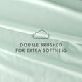 thumbnail image 4 of Noble Linens 4 Piece Solid Microfiber Bed Sheet Set, Mint, King, 4 of 10