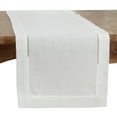 thumbnail image 5 of SARO 6300.W1690B 16 x 90 in. Rectangle Classic Hemstitch Border Table Runner  White, 5 of 5