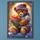 thumbnail image 3 of Pintura de diamante 5D DIY Wdftyju con taladro redondo completo rosas y osos 40x60cm, 3 of 9