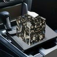 thumbnail image 6 of Psesaysky Tissue Box Cover Waterproof, Hummingbird Flower Retro Square PU Leather Tissue Box Holder, Modern Facial Paper Organizer Dispenser for Bathroom, Car, 5.1''X5.1''X5.5'', 6 of 6