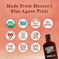 Organic Agave Nectar Sweetener, Blue Agave Syrup Vegan, GlutenFree, Low Carb Sugar Substitute