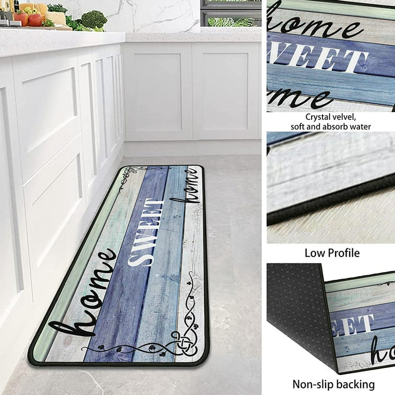 Farmhouse Kitchen Rugs and Mats 2 Piece Non Skid Fall Car Kitchen