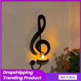 thumbnail image 2 of Wall Candle Holder Durable European Home Candlestick Note Modeling Creative Office Music Note Candle Holder Home Decoration, 2 of 5
