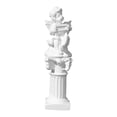 thumbnail image 2 of Estatua de querubín, mini griega, mini escultura musical de resina, figura de escritorio, pequeño pilar romano para club, dormitorio, oficina, Flauta horizontal, 2 of 8