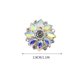 thumbnail image 1 of Flor Agua Diamante Botón de Vidrio Diy Decoración Hecha a Mano Diamante Botón Camisa, 1 of 5