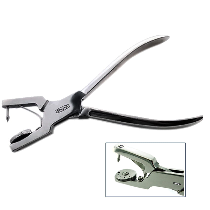 Hole Punch Pliers 5SIZE Jewelry Metal Leather Stainless Watchmakers