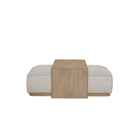 Miekor Furniture Ottoman & Tray Table - Gray 49275