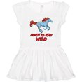 thumbnail image 3 of Inktastic Born to Run Wild- galloping horse Girls Toddler Dress, 3 of 5