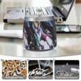 thumbnail image 6 of Yayeee Ashtray with Lid for Cigarette Smokeless Stainless Steel Home Ash Holder, Black, 6 of 7