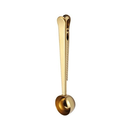 

Zhaox Must-Have Coffee Scoop For Ground Coffee Stainless Steel Metal Scoop Multifunction Tablespoon Measuring Spoon Sealing Clips On Protein Powder Instant Coffee