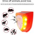 thumbnail image 5 of 1 paquete de luces solares de alarma de seguridad, sonidos de disparos de 129 dB y sonido de ladridos de perros y luz estroboscópica, lámpara de advertencia para granero de granja al aire libre, pati, 5 of 5