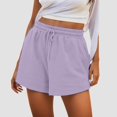 thumbnail image 2 of CHENge Women's French Terry Shorts Drawstring Lounge Sweat Shorts with Side Pockets Summer Casual Comfort Wear, 2 of 6