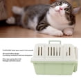thumbnail image 3 of Plastic Dog Kennel, Spacious Design Cat Carrier Breathable Mesh Air Circulation Plastic Dog Crate Lightweight and Portable Travel Dog Carrier for Outings and Activities, 3 of 7