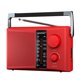 thumbnail image 1 of Radio AM FM portátil LEOTEC con mejor recepción roja, 1 of 7