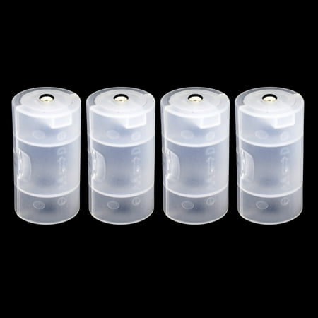 

ZENTREE AA to D Size Parallel Battery Converter Adapter Holder Converter Case Pack of 4