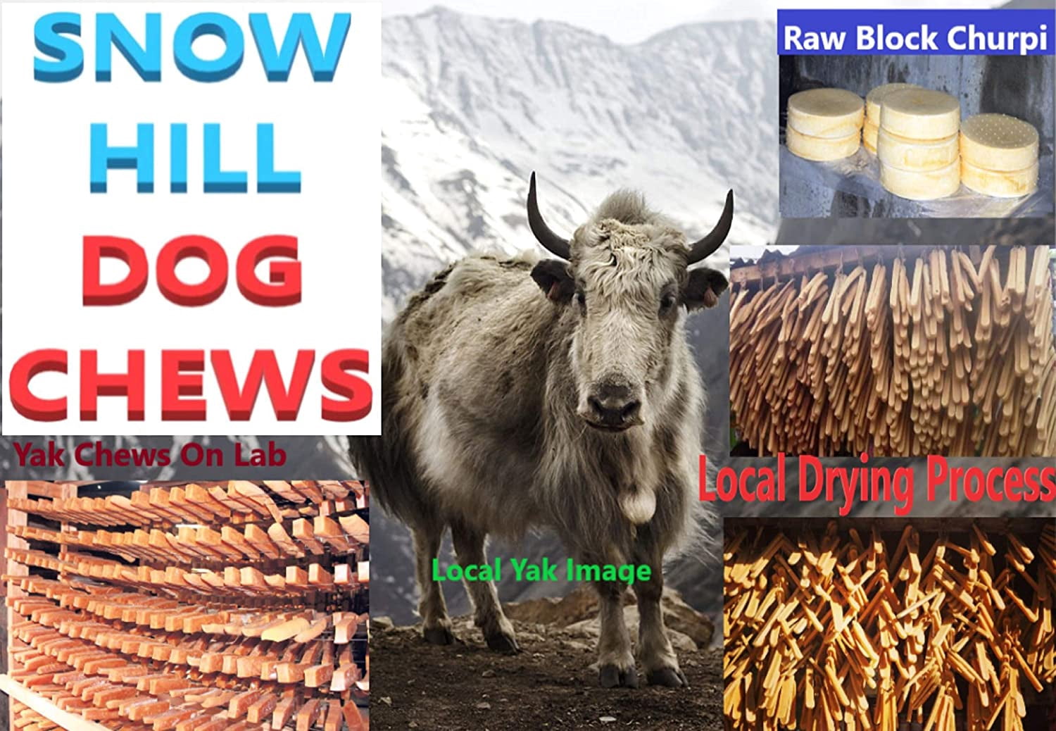 Snow Hill Himalayan Gold Yak Cheese Dog Chews X-Monster 9.5-10.5 Oz/9.5-10.5 Inch Grade A Quality Natural Healthy & Safe Organic Yak Cheese Bone Dogs Treats Snack Keeps Dogs Busy Enjoying