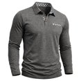 thumbnail image 6 of Mens Long Sleeve Polo Shirts Lapel Collar Button Down T Shirts Casual Pocket Lightweight Golf Tees, 6 of 7