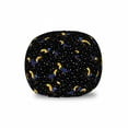 thumbnail image 1 of Yellow and Blue Storage Toy Bag Chair, Tropical Beak Birds Composition on Dotted Night Backdrop, Stuffed Animal Organizer Washable Bag, Large Size, Charcoal Grey and Multicolor, by Ambesonne, 1 of 3