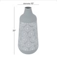 thumbnail image 3 of DecMode 10"W, 22"H Metal French Country Vase , Grey , 1-Piece, 3 of 8