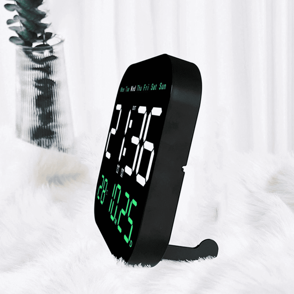 Digital Large Big Jumbo LED Wall Desk Clock Display With Calendar Temperature