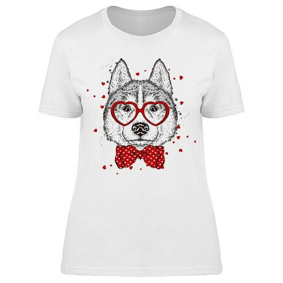 Pretty Lovely Husky T-Shirt Women -Image by Shutterstock, Female Small