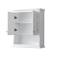 thumbnail image 3 of Avery Over-the-Toilet Bathroom Wall-Mounted Storage Cabinet in White with Brushed Gold Trim, 3 of 3