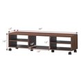 thumbnail image 2 of Costway TV Stand Unité Média Centre Console Étagère Tenir jusqu'à 60 '' TV avec Roues, 2 of 9